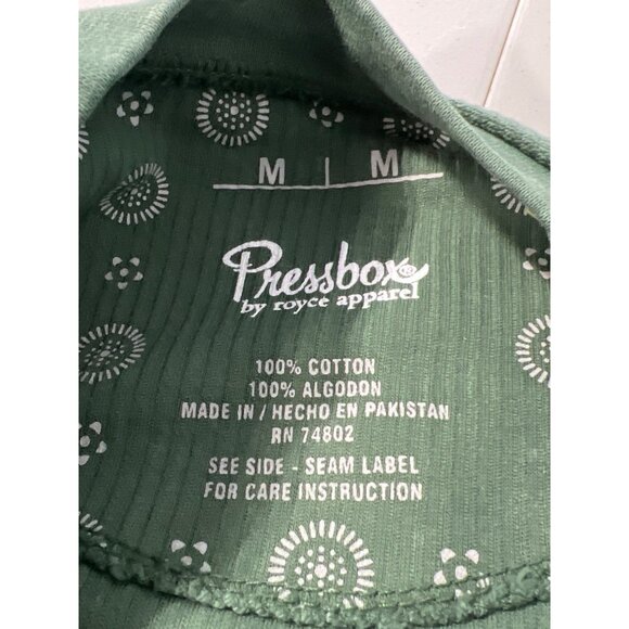 Pressbox Michigan State Pullover Sweatshirt Size M Crewneck Rib Green Comfy NEW - Picture 4 of 6